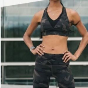 ZYIA FOREST CAMO ADJUSTABLE MESH BRA SIZE m